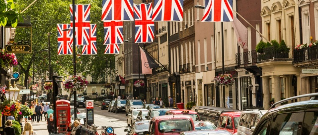 Een sfeervolle straat in Engeland